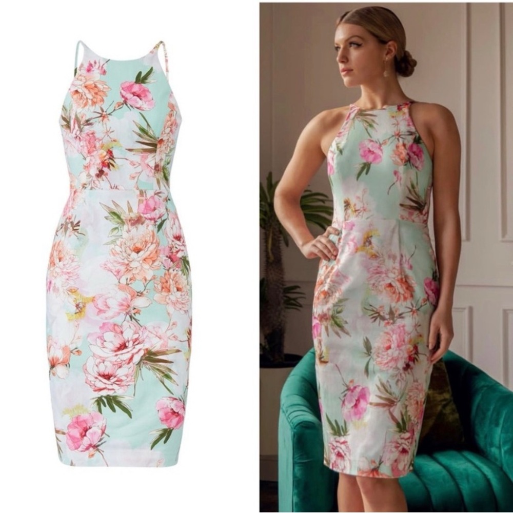 Black Halo Montego Sheath Dress in Floral